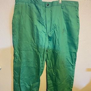 Steiner Industries Weldlite Mens Pants Green 9oz Flame Resistant Sz 44x32